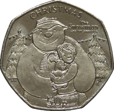 50 Pence Elizabeth Ii Christmas Isle Of Man Numista