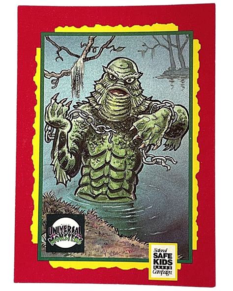 Vintage Halloween Trading Card Set 6 Cards In Set Monsters Etsy