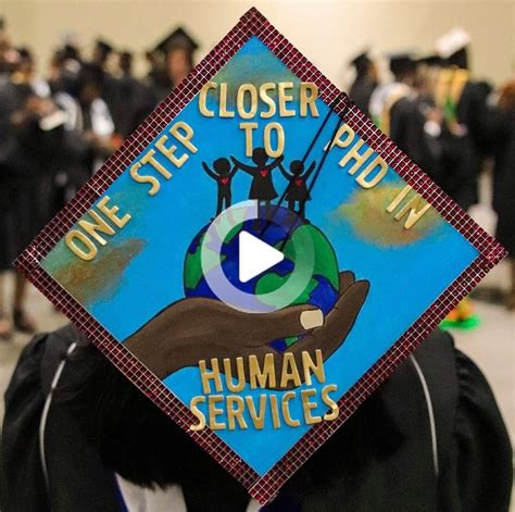 Graduation Cap Human Services In 2020 Creative Graduation Caps