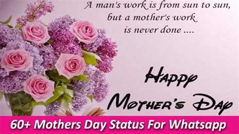 60 Happy Mothers Day Status For Whatsapp 2018