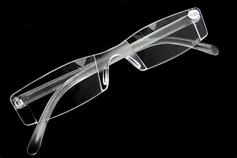 2015 New White Reading Glasses Clear Rimless Eyeglasses Presbyopia 1 00 4 00 Diopter High