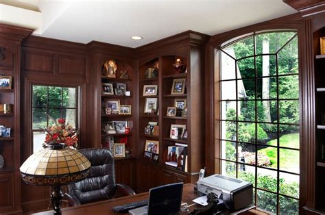 Elegant Custom Traditional Home Library Office Home Library Office
