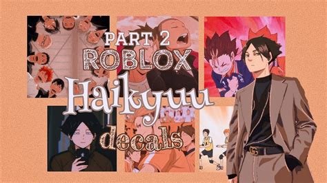 Roblox Haikyuu Decals Part 2 Team Aueie Youtube
