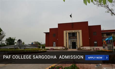 Paf College Sargodha Admission 2023 2024