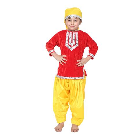 Red Yellow Kids Kashmiri Girl Costume At Rs 601 In New Delhi Id