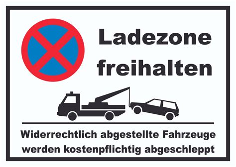 Find the perfect parken schild stock photos and editorial news pictures from getty images. Parken verboten Ladezone freihalten Schild | HB-Druck ...