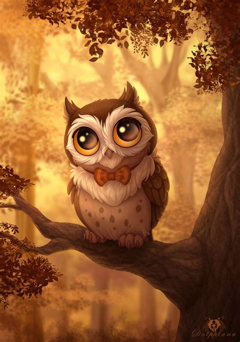 Bowtie Owl By DolphyDolphiana Deviantart Com On DeviantArt Cute Owl