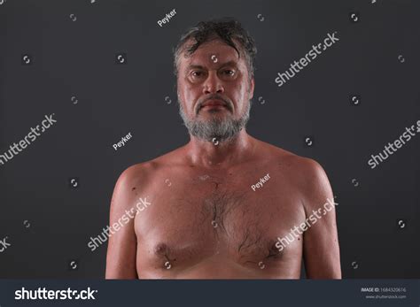 Studio Portrait Naked Old Man Stock Photo Shutterstock
