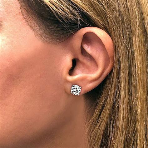 Carat Lab Grown Diamond Stud Earrings Igi Certified Etsy