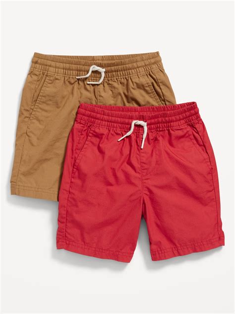 Drawstring Poplin Shorts 2 Pack For Toddler Boys Old Navy