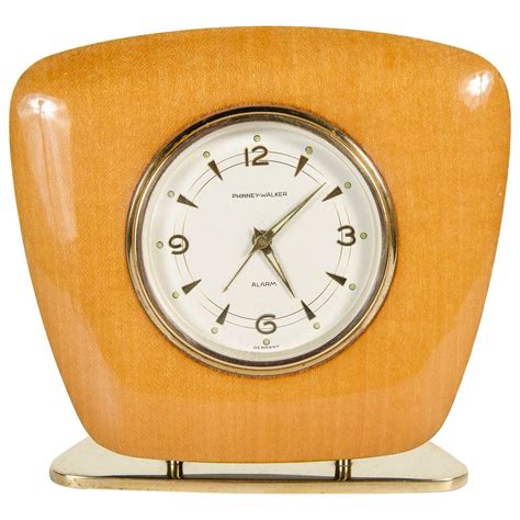 A mid 20th century banjo form wall barometer with clock. Mid-Century Modern Desk Clock | From a unique collection ...