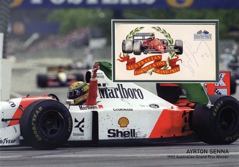 Ayrton Senna Autograph Signed Special Custom Mattings