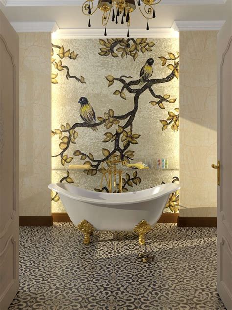Traditional And Modern Merge In Your Bathroom Mozaico Mosaic