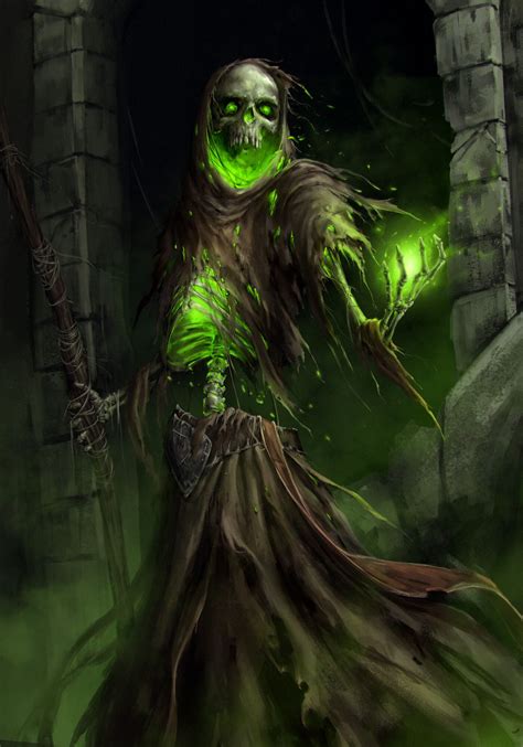 Green Demon Warrior Dark Fantasy Art