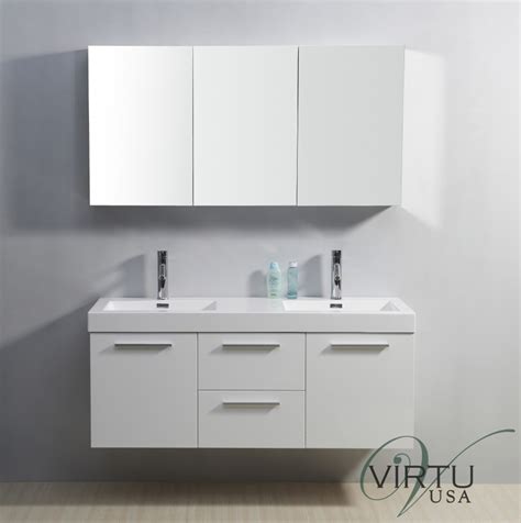 Buy products such as design element mason 30 single sink bathroom vanity at walmart and save. 54 Inch Double Sink Bathroom Vanity in Gloss White ...