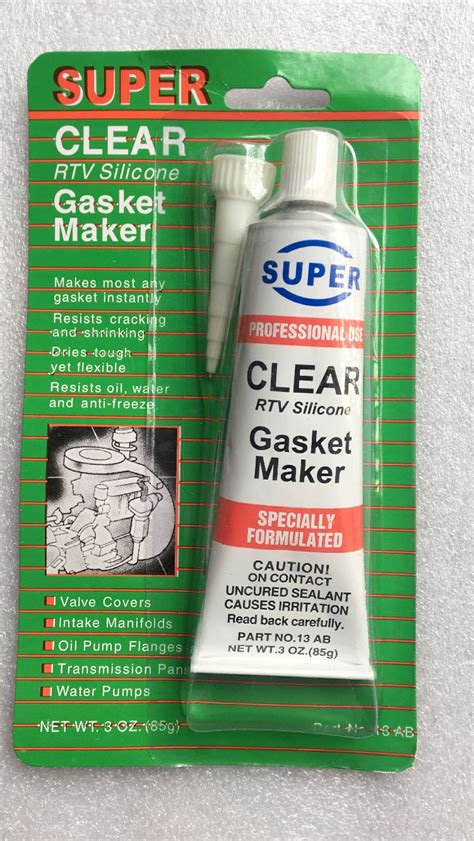 Rtv Professional Use Silicone Gasket Maker Clear High Temp Sealant 85g