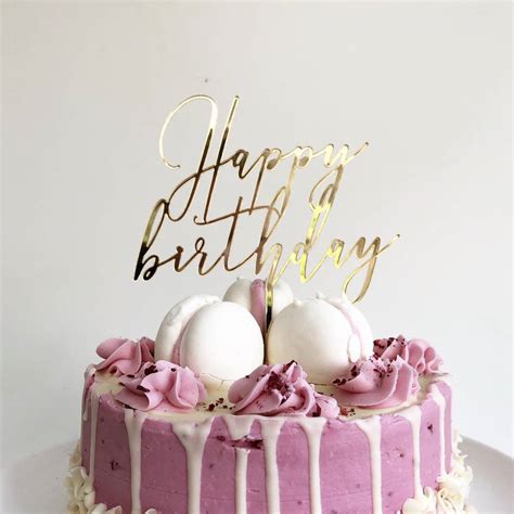 Happy Birthday Cake Topper Custom Birthday Cake Toppe