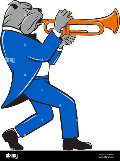Marching Band Trumpet Player Clipart