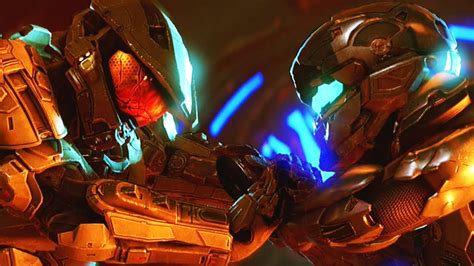 Halo 5 Guardians Master Chief Fights Locke Youtube