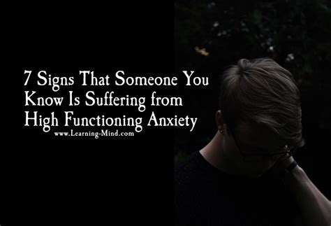 High Functioning Anxiety 7 Signs That Someone Is
