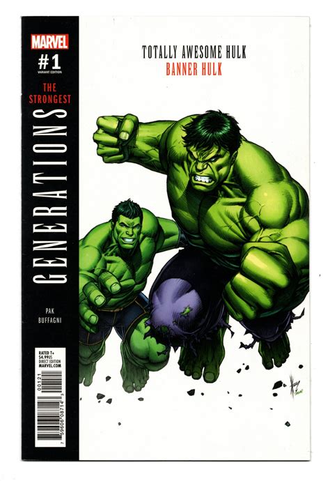 Generations Banner Hulk And Totally Awesome Hulk 2017 Dale Keown Trade Dress Comic Books