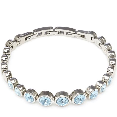 Outlet Aurora Swarovski Crystal Tennis Bracelet With Adjustable Links