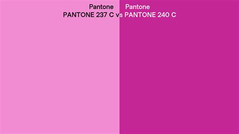 Pantone 237 C Vs Pantone 240 C Side By Side Comparison
