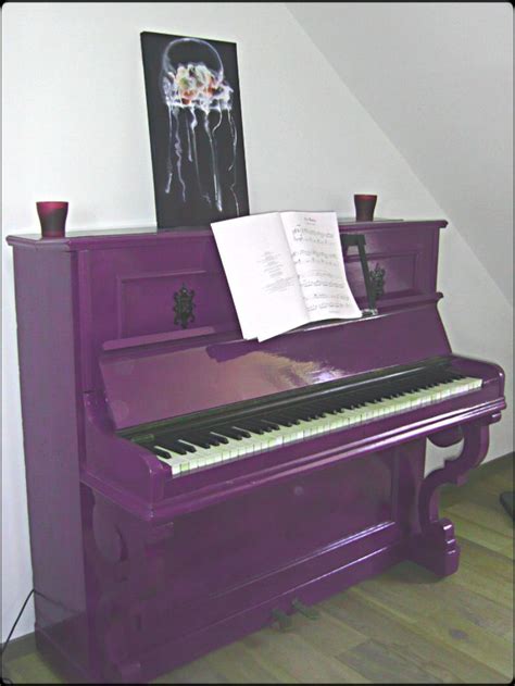Purple Painted Piano Painted Pianos Refinish Piano Piano
