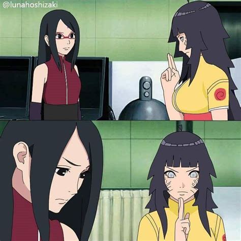 Himawari Uzumaki And Sarada Uchiha Naruto Shippuden Anime Anime Naruto