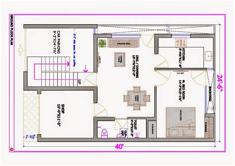 Ground Floor Plan Of House