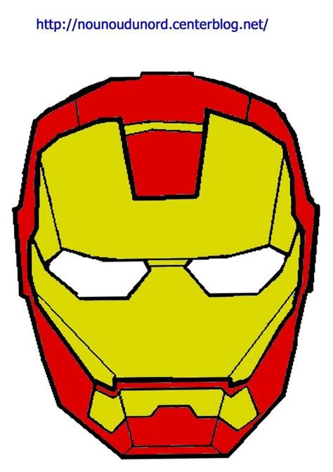 Masque Iron man à imprimer