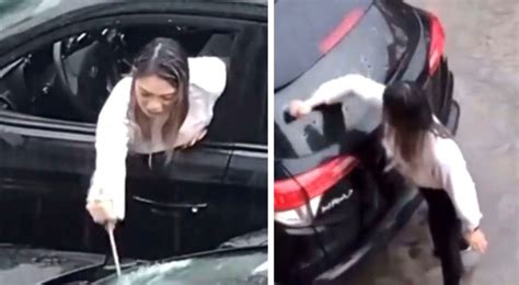 Woman Discovers That Her Partner Is Cheating On Her She Takes Revenge By Ruining His New Car