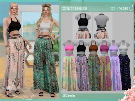 Dsf Outfit Boho Lirio By Dansimsfantasy At Tsr Sims 4 Updates