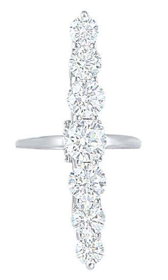 Cool Elongated Diamond Ring Designed By Orra Using Forevermark
