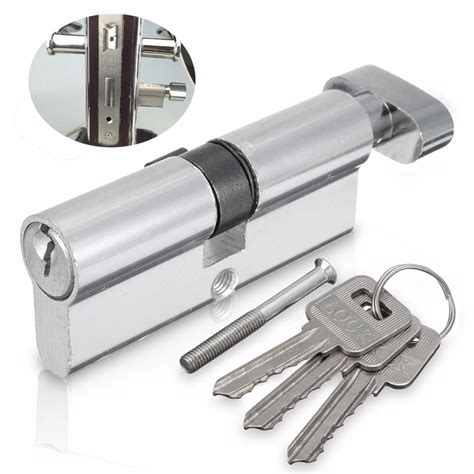 Aluminum Home Safety Lock Cylinder Door Cabinet Lock With 3 Keys 92×