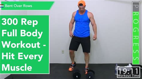 300 Rep Full Body Dumbbell Workout Youtube