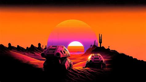 Ai Generated Wallpaper 4k For Pc Tatooine Synthwave Style 4k