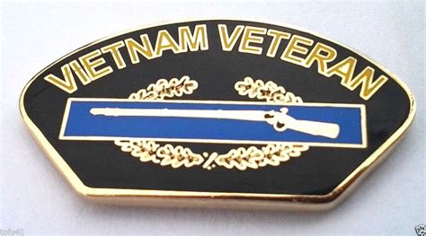 Combat Infantry Cib Vietnam Veteran Military Veteran Us Army Hat Pin