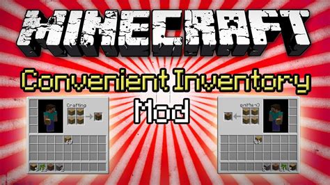 Minecraft Convenient Inventory Mod Organization Youtube