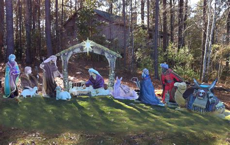 Christmas Nativity Scene Yard Lawn Art