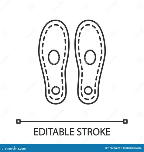 Orthopedic Insoles Linear Icon Stock Vector Illustration Of Arch
