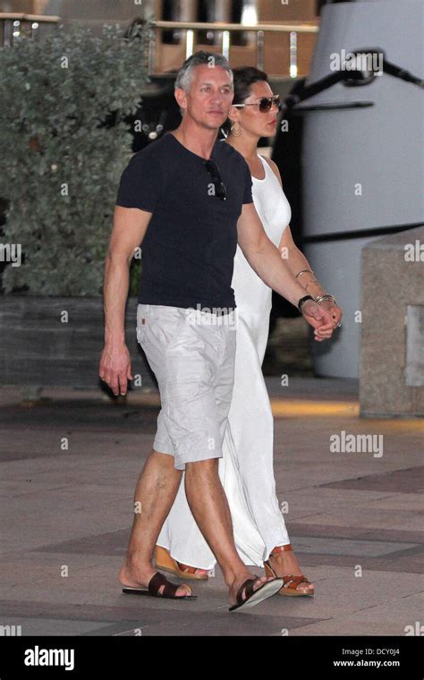 Gary Lineker With His Wife Danielle Lineker Enjoying A Night Out While Holiday On St Barthelemy