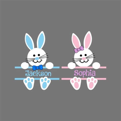 Easter Bunny Svg Easter Svg Easter Split Monogram Svg | Etsy | Bunny