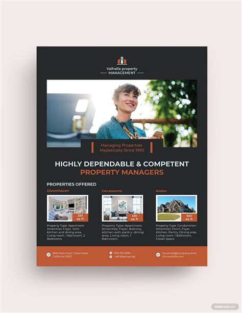 Property Management Maintenance Flyer Template In Word Publisher Psd