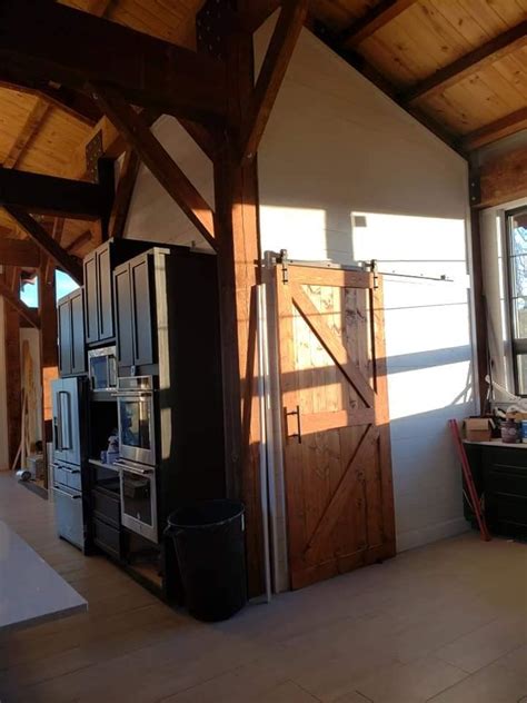 Farmhouse kitchen grey and white. 5 Top Rustic Barndominiums - A Refreshing Blend of Old and New