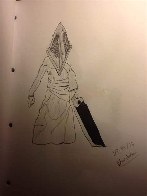 Pencil Sketch Pyramid Head By Theaha0 On Deviantart
