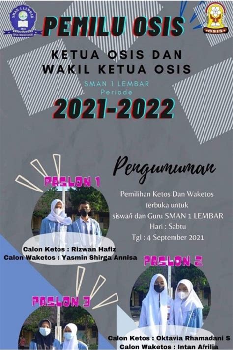 Contoh Poster Pemilihan Ketua Osis Di Sekolah Yang Keren