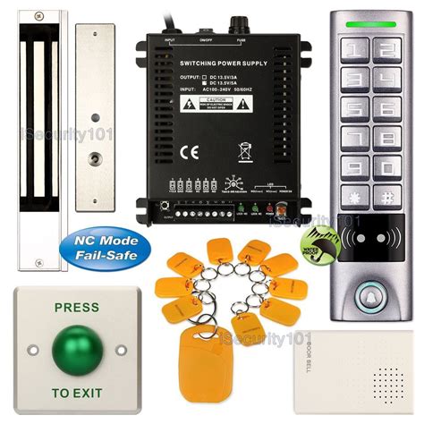 Provided immediate evacuation is required in case of fire, flood. DIY Access Control Code Kit + Electric Magnetic Door Lock ...