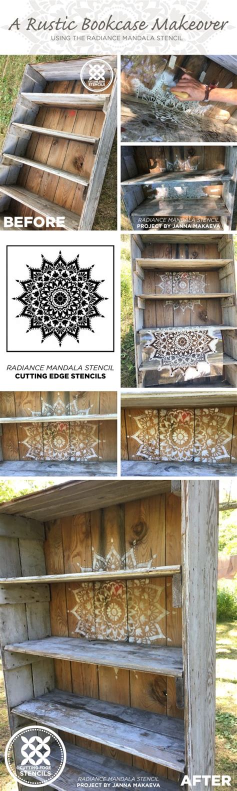 Our large mandala stencils can be used over and over so you can spread the radiant light all over your house in all brilliant colors! Pin on Teri's painted furniture!