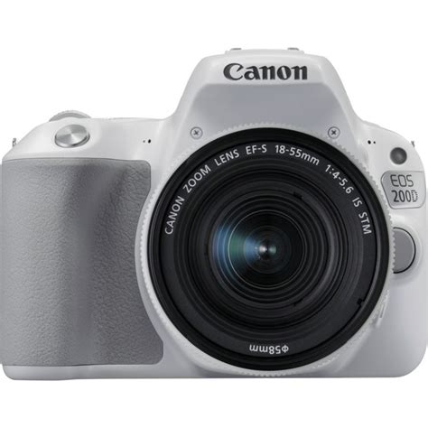 Buy Canon Eos 200d White Ef S 18 55mm F4 56 Is Stm Lens Silver In